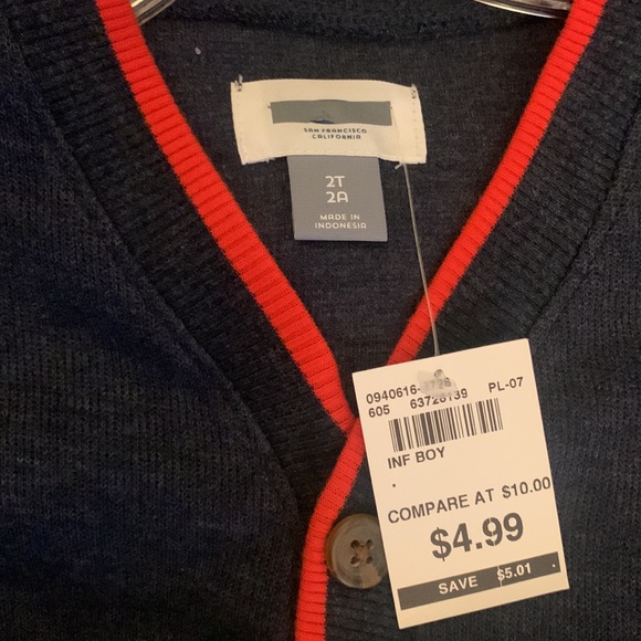 Old Navy & Gap Boys Button Up and Cardigan Set - 2T - Picture 6 of 12